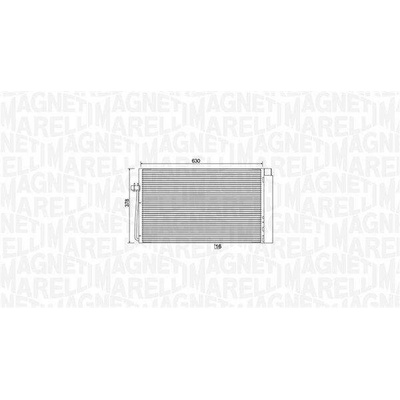 Kondenzátor, klimatizace MAGNETI MARELLI 350203899000
