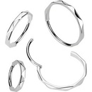 Šperky4U Segment kruh helix cartilage tragus septum piercing titan TIT1335-0806