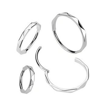 Šperky4U Segment kruh helix cartilage tragus septum piercing titan TIT1335-0806