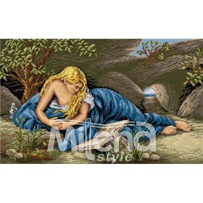 Milena Style Каещата се Магдалена - гоблен със схема конци Ariadna 1: 4