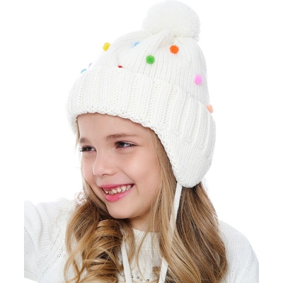 Marhatter dívčí pletená čepice 0256 světle růžová
