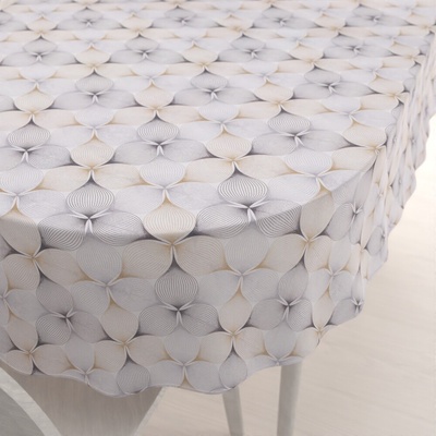 Biante Dekorační oválný ubrus PML-031 Designové geometrické obrazce na bílém 120x200cm
