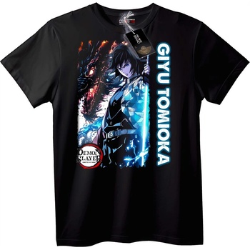 NOONEBRAND Тениска Demon Slayer Гию Томиока - 7XL, White