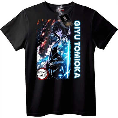 NOONEBRAND Тениска Demon Slayer Гию Томиока - 7XL, White
