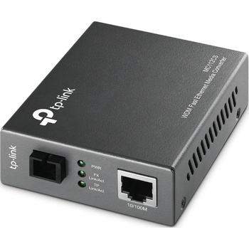 TP-Link Медиен конвертор TP-Link - MC112CS, RJ-45/SC/UPC, черен (MC112CS)
