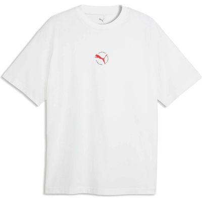 Puma Sport Relaxet Graphics Tee biela červená