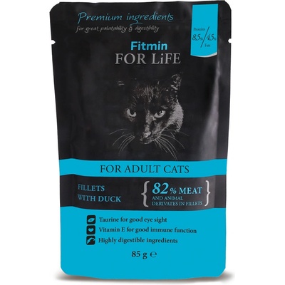 Fitmin cat For Life adult duck 85 g