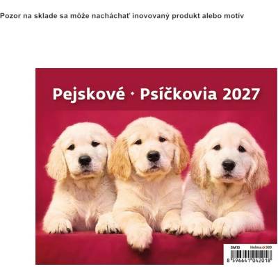 Stolový riadkový 17,1x13,9 cm MiniMax Psíčkovia 2027