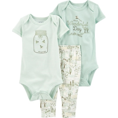 Carter's Set 3dielny tričko kr. rukáv tepláky body bez rukávov Yellow Ocean chlapec LBB