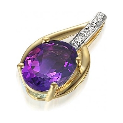 Gems Diamantový přívěsek Monroe kombinované zlato s brilianty a ametystem 585 38 2 4534.2ZB0.0.00.HSI.605.25