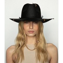 Ruslan Baginskiy Chain Strap Straw Fedora Hat