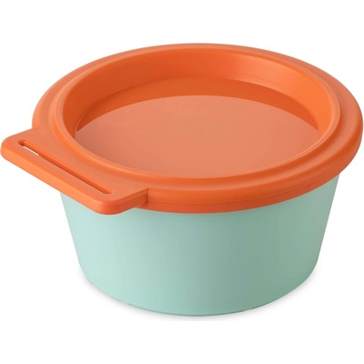 Koziol Kuchynská dóza Nora s pokrievkou zeleno oranžová 250 ml