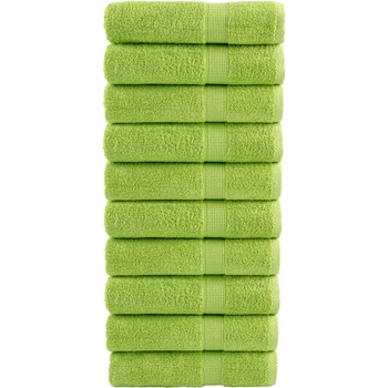 vidaXL Премиум кърпи ръце SOLUND 10 бр ябълковозелени 50x100 см 600gsm (137499)