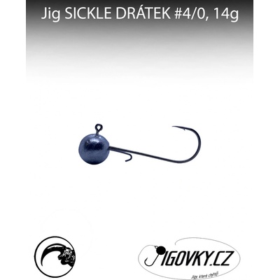 Jigovky.cz Jigové hlavičky Sickle Drátek vel.4 14g 5 ks