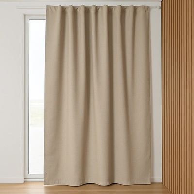 Takoy Blackout záves 140x250 na univerzálnej páske pieskový-HT-00463 | 140 x 250 cm