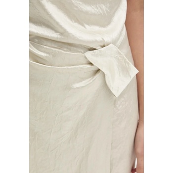 Nanushka Рокля Nanushka BRIAR в бежово дълга разкроена NW24PFBS13171 (NW24PFBS13171)