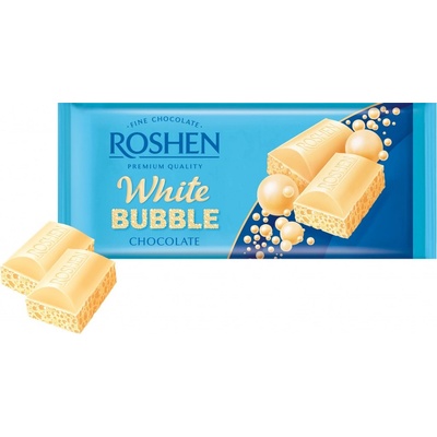 ROSHEN BUBBLE Biela čokoláda 80 g