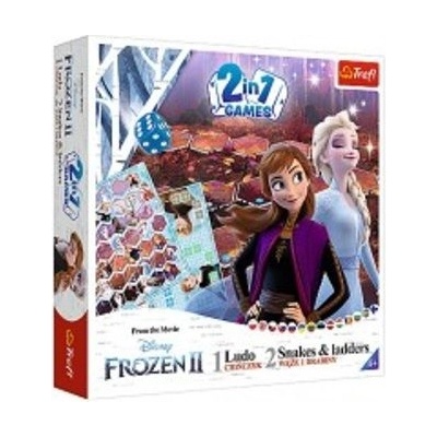 Trefl Soubor her 2v1 Člověče, nezlob se, Hadi a žebříky Frozen II/Ledové království II