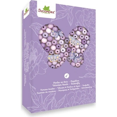 Drevené koráliky XS – motýľ -