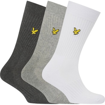 Lyle and Scott Чорапи Lyle and Scott 3 Pack of Plain Socks - Grey