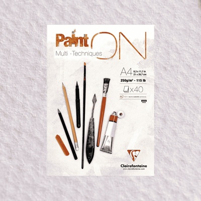 Clairefontaine Paint on White A4 40 listov 250 g