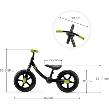 KinderKraft Детско колело за баланс 2WAY NEXT OFFROAD BLACK - Kinderkraft