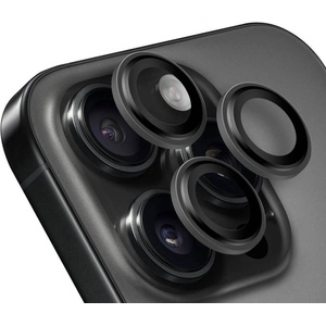 OBAL:ME Предпазни стъклени лещи за камерата на iPhone 15 Pro, iPhone 15 Pro Max - OBALME Tempered Glass Camera Lens Protector (черен) (57983125788)