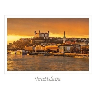 Pohľadnica A6 Bratislava XLVI (Zlatý podvečer)