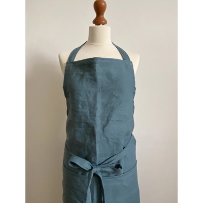 Tom Linen Lněná zástěra Petrolejová