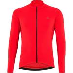 Löffler Мъжка фланелка с дълъг ръкав за колоездене Löffler Bike L/S Jersey Skys Merino Mid Cycling jersey - Red - размер 50 (EU) (056-4325-0212)