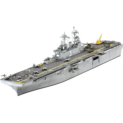 Revell Сглобяем модел Revell -Военен щурмови кораб USS Wasp Class (R05178)