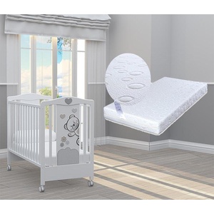 Bambino Casa Креватче Bambino Casa - Fiori Grigio + подарък матрак Primavera Baby Luxe (202045) - baby