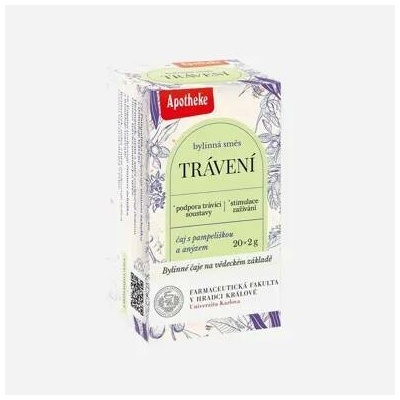 Apotheke Čaj Trávení Farmaceutická fakulta 6 x 20 sáčků