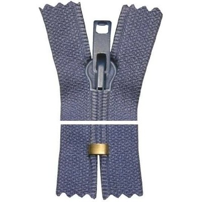Spirálový zip, nedělitelný - 75cm - modrý - WICO - BALENÍ 10 ks