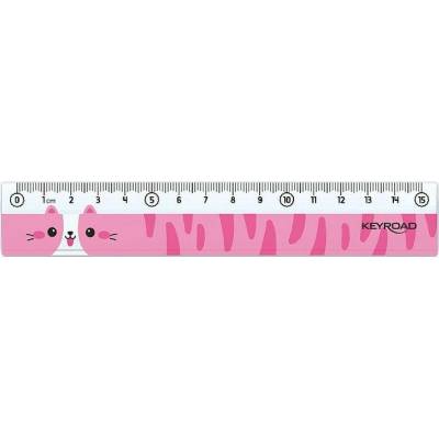 KeyRoad pravítko 15 cm mix zvířátka 644832