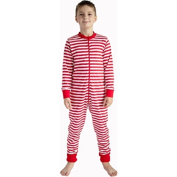 Dětský overal červené biela