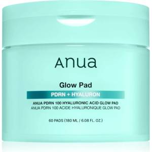 Anua PDRN 100 Hyaluronic Acid Glow Pad тонизиращи възглавнички за хидратиране и изпъване на кожата 60 бр
