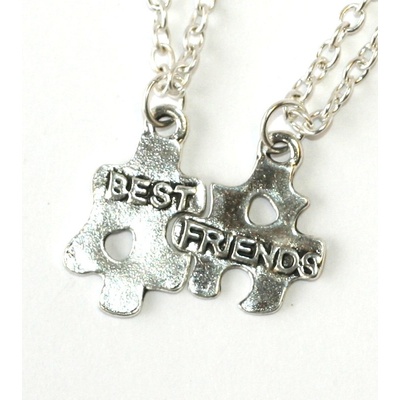 Fashion Jewerly 2ks Řetízky párové Puzzle pro dva, Best Friends, Kamarádi 1893