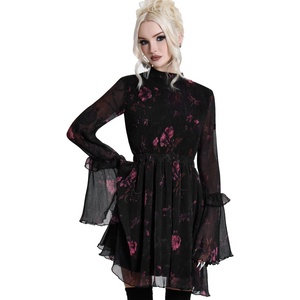 KILLSTAR дамска рокля на цветя killstar - pink aura - черна - ksra015346
