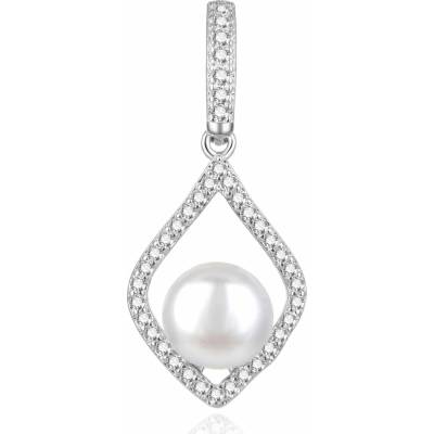 Agato Stříbrný přívěsek se sladkovodní perlou a zirkony AGH427PL