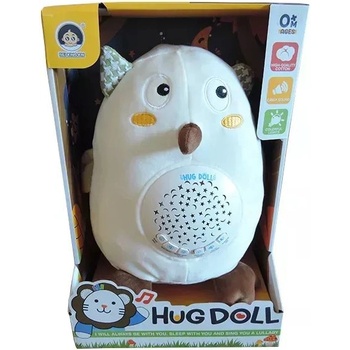 Manyuk Toys Плюшена сова за приспиване със звук и светлинни ефекти (988-37)