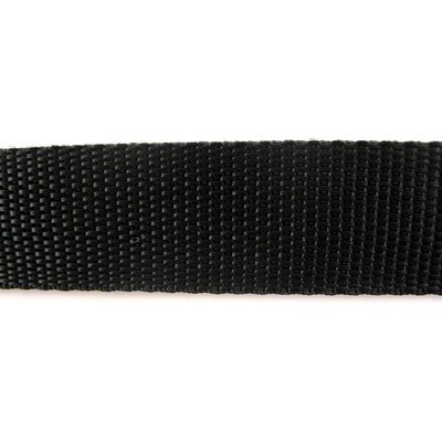 Polypropylénový popruh - čierná - šírka 2,5 cm
