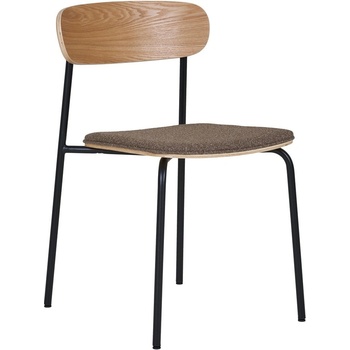 House Nordic Черен/кафяв трапезен стол за подреждане от декор от ясен Estepona - House Nordic (1001380)