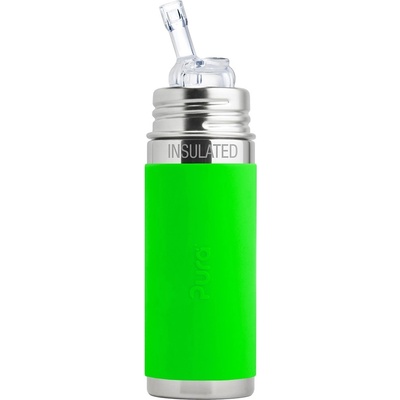 Pura Termo fľaša so slamkou zelená 260 ml