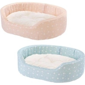 Ferplast Dandy Cush - Легло за кучета и котки, 45 x 35 x h 13, синьо/розово