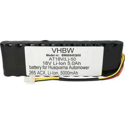 VHBW Батерия за Husqvarna Automower 265 / 265 ACX, 18 V, 5.0 Ah (888402608)