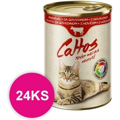 Cattos Cat Hovädzie 24 x 415 g