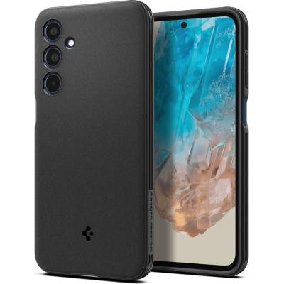 Spigen Удароустойчив калъф за Samsung Galaxy M35 5G от Spigen Essential SandBlast - Черен (8809971231473)