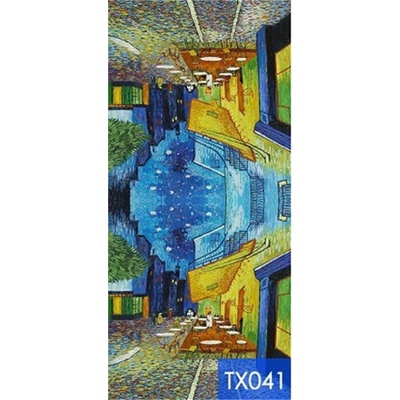 Bavlissimo šála obrazem terasa kavárny v noci od Vincenta van Gogha