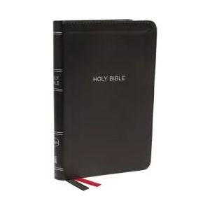 NKJV, Thinline Bible, Compact, Leathersoft, Black, Red Letter, Comfort Print | Thomas Nelson (ISBN: 9780718075545)